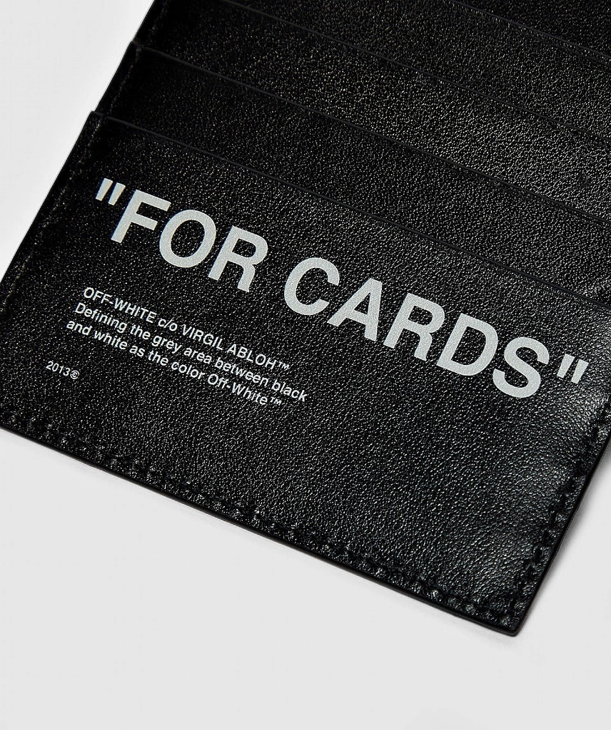 Off White QUOTE CARD HOLDER 3M